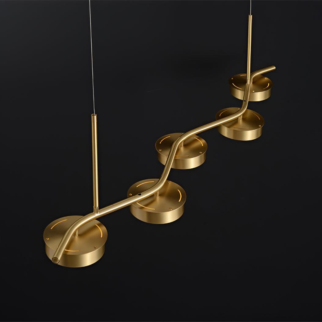 Aldo Elegant Chandelier - Crystal Accents & Adjustable Height