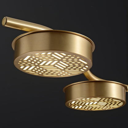 Aldo Elegant Chandelier - Crystal Accents & Adjustable Height