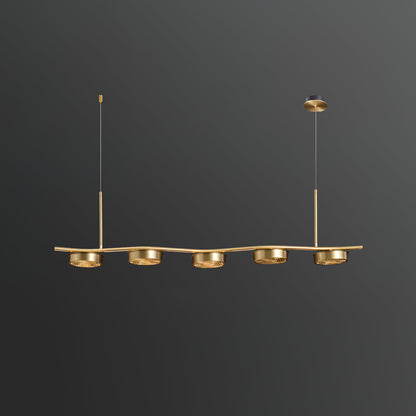 Aldo Elegant Chandelier - Crystal Accents & Adjustable Height