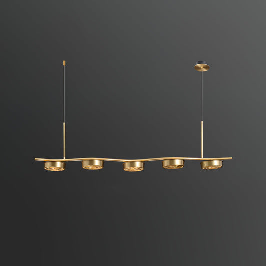 Aldo Elegant Chandelier - Crystal Accents & Adjustable Height
