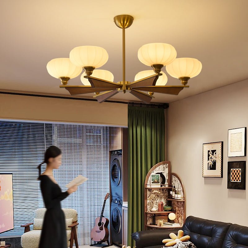Elara Bloom Modern Chandelier with Adjustable Height & LED Lighting