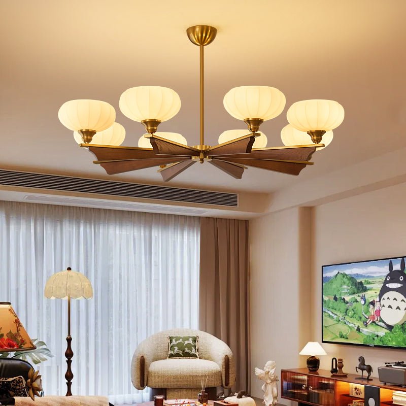 Elara Bloom Modern Chandelier with Adjustable Height & LED Lighting