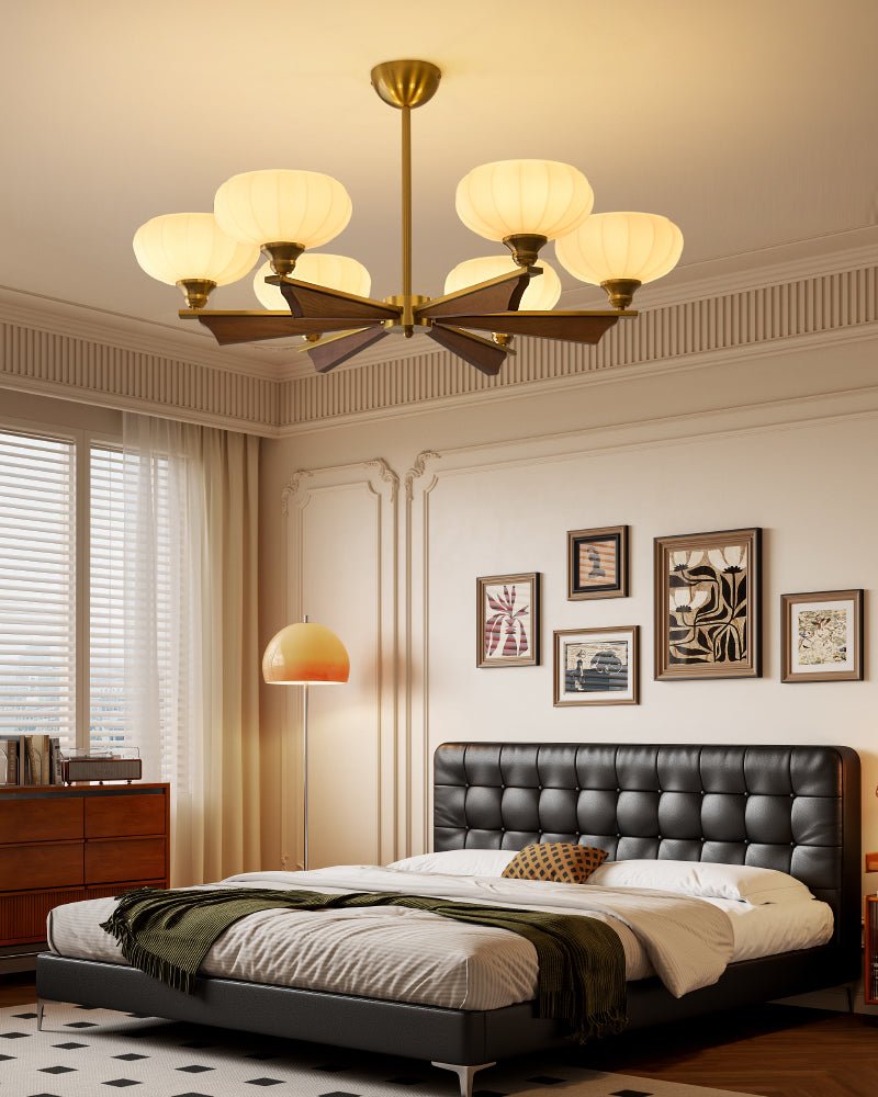 Elara Bloom Modern Chandelier with Adjustable Height & LED Lighting
