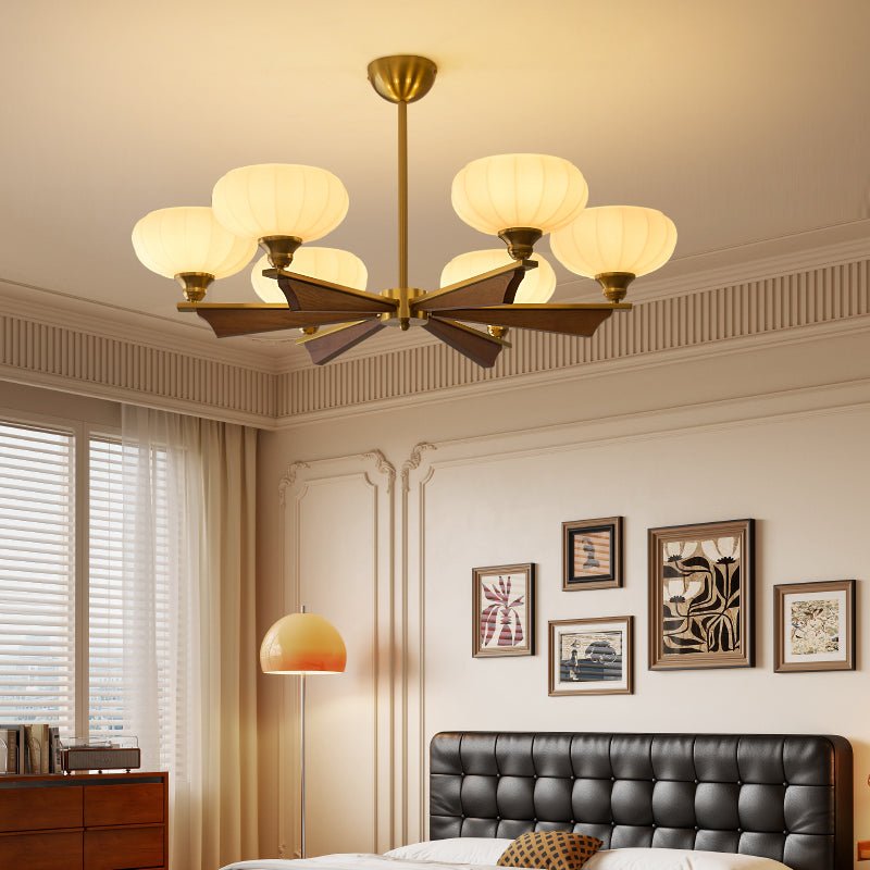 Elara Bloom Modern Chandelier with Adjustable Height & LED Lighting