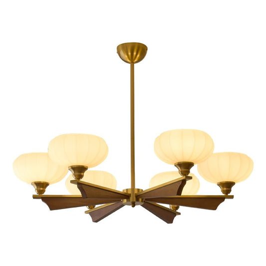 Elara Bloom Modern Chandelier with Adjustable Height & LED Lighting