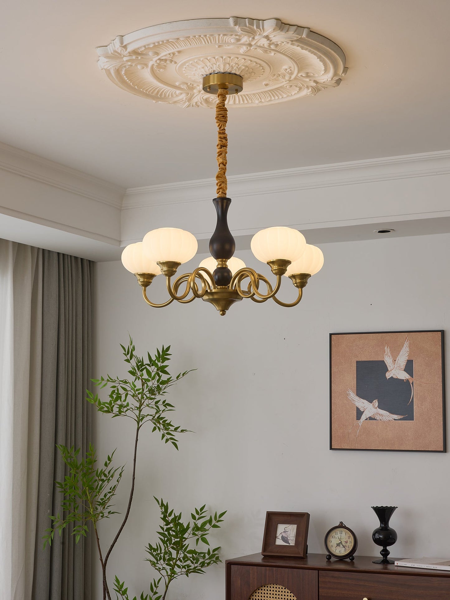 Elaris Crystal Chandelier - Dimmable LED Lighting & Elegant Design