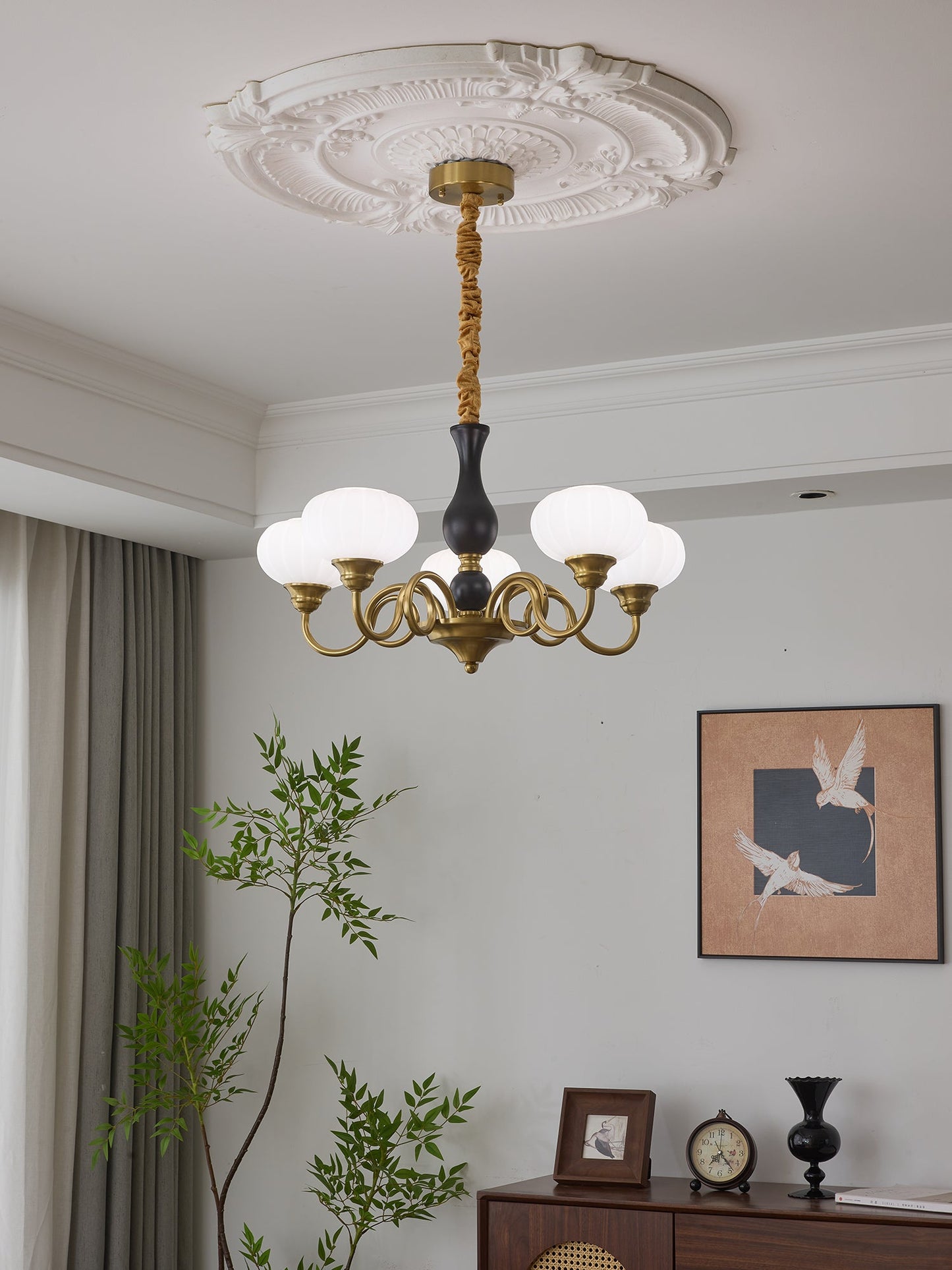 Elaris Crystal Chandelier - Dimmable LED Lighting & Elegant Design