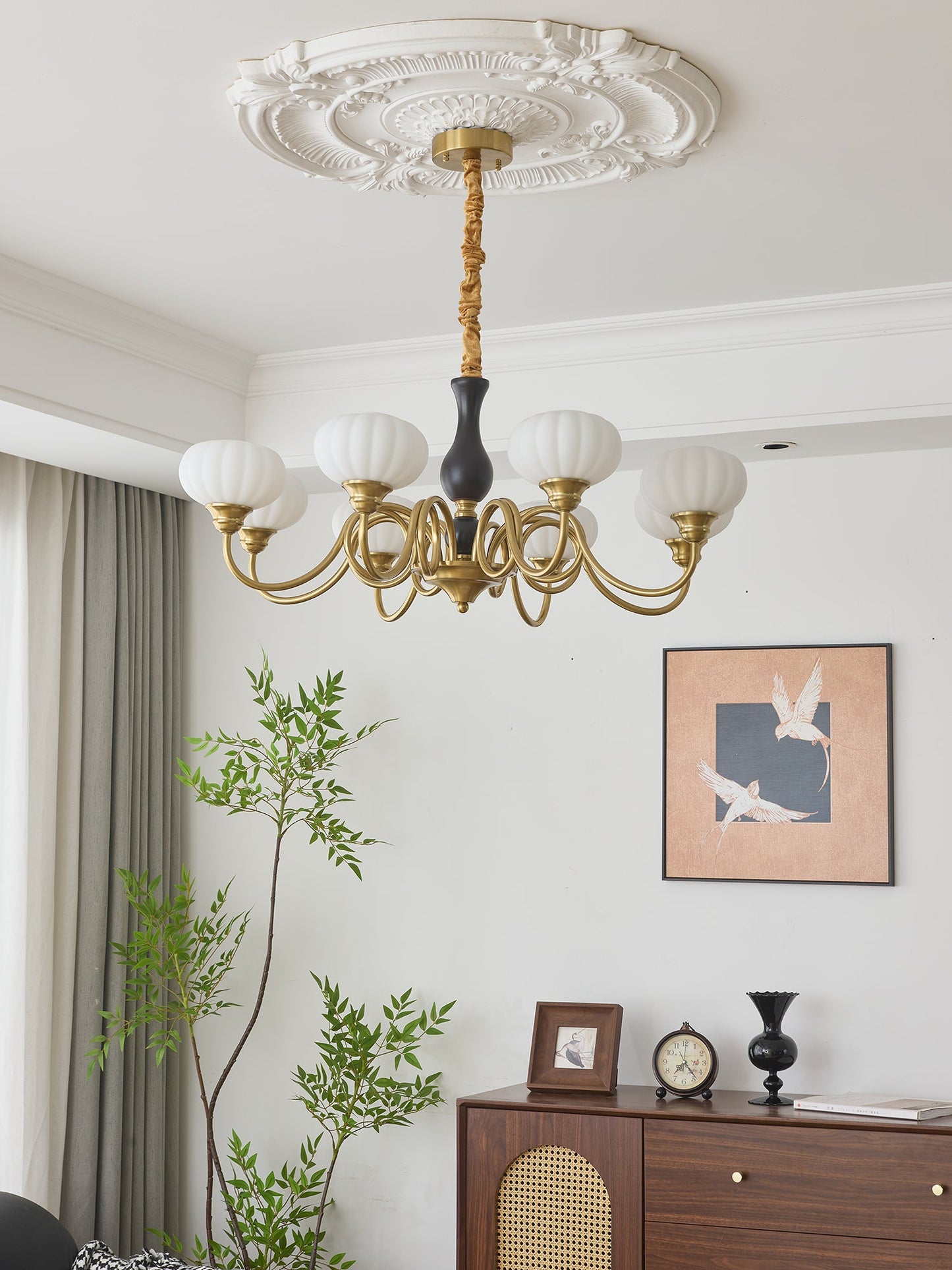 Elaris Crystal Chandelier - Dimmable LED Lighting & Elegant Design