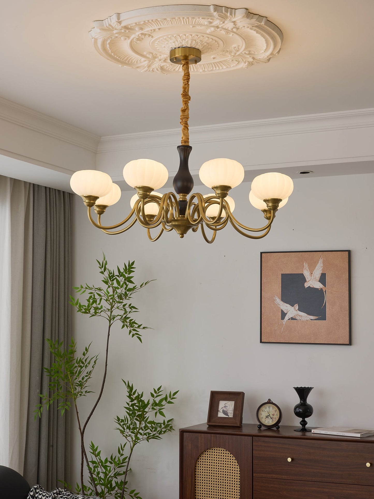 Elaris Crystal Chandelier - Dimmable LED Lighting & Elegant Design