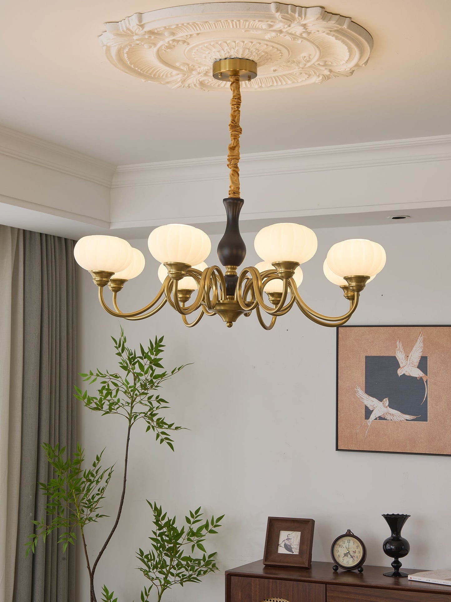 Elaris Crystal Chandelier - Dimmable LED Lighting & Elegant Design
