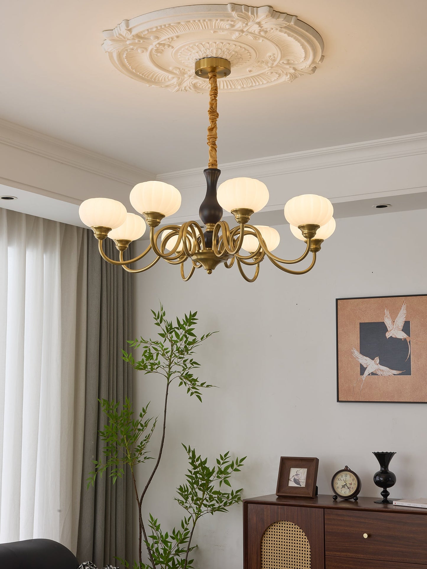 Elaris Crystal Chandelier - Dimmable LED Lighting & Elegant Design