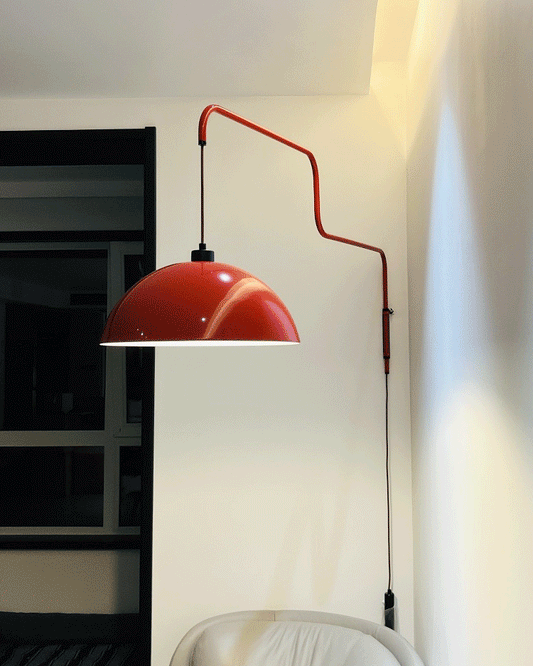 Elio Plug-In Wall Lamp with Adjustable Brightness and Modern Design