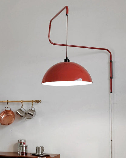 Elio Plug-In Wall Lamp with Adjustable Brightness and Modern Design