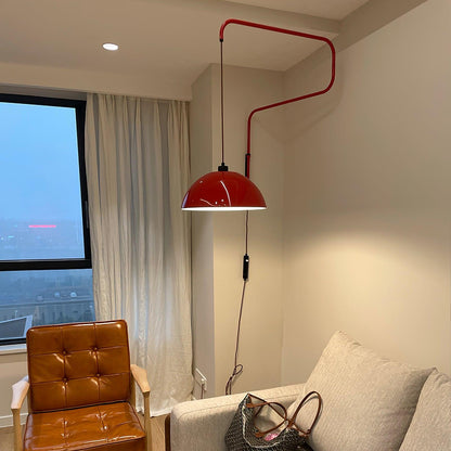 Elio Plug-In Wall Lamp with Adjustable Brightness and Modern Design