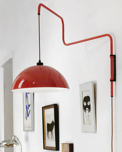Elio Plug-In Wall Lamp with Adjustable Brightness and Modern Design