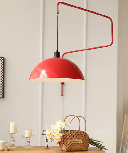 Elio Plug-In Wall Lamp with Adjustable Brightness and Modern Design