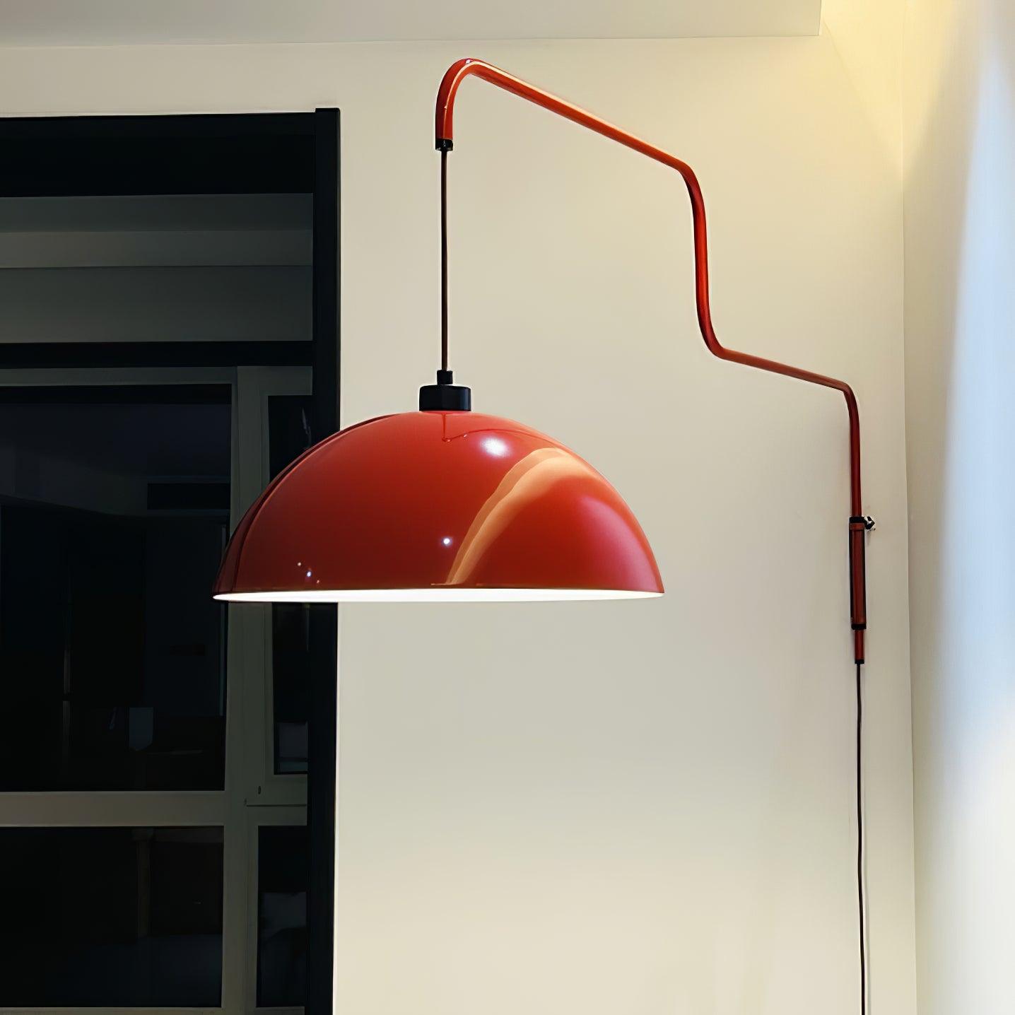 Elio Plug-In Wall Lamp with Adjustable Brightness and Modern Design