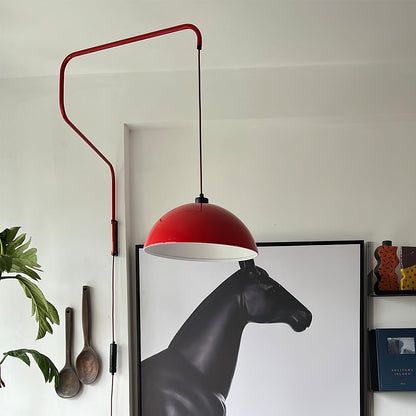 Elio Plug-In Wall Lamp with Adjustable Brightness and Modern Design