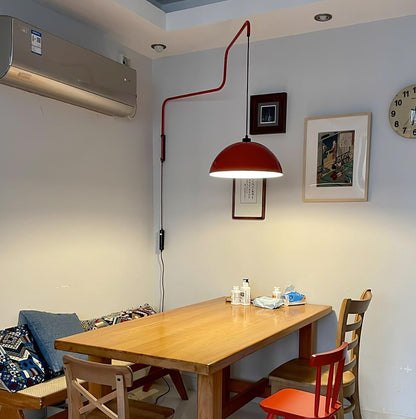 Elio Plug-In Wall Lamp with Adjustable Brightness and Modern Design