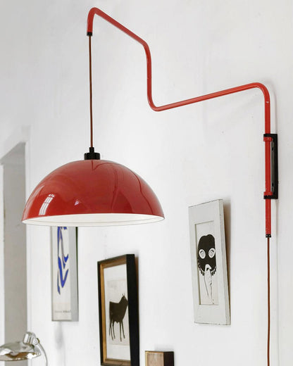Elio Plug-In Wall Lamp with Adjustable Brightness and Modern Design