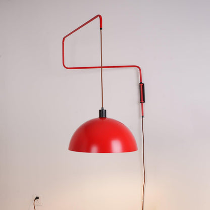 Elio Plug-In Wall Lamp with Adjustable Brightness and Modern Design
