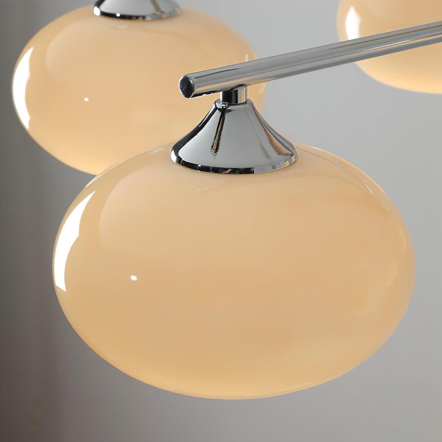 Professional Elliptical Persimmon Chandelier with Adjustable Brightnes
