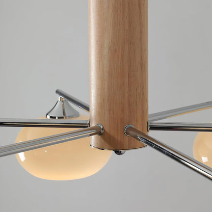 Professional Elliptical Persimmon Chandelier with Adjustable Brightnes