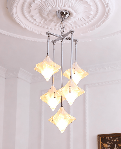 Elowen Long Prism Star Chandelier - Elegant Lighting & Adjustable Heig