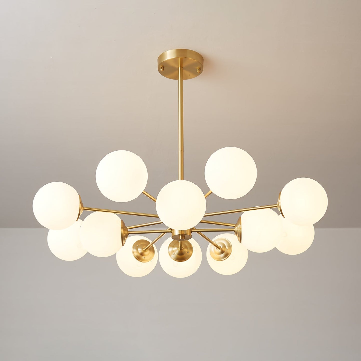 Elysium Crystal Chandelier - Dimmable LED Light, Elegant Design