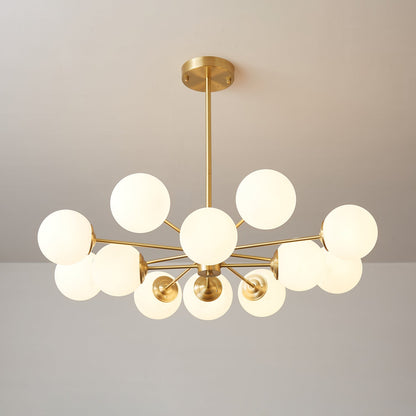 Elysium Crystal Chandelier - Dimmable LED Light, Elegant Design