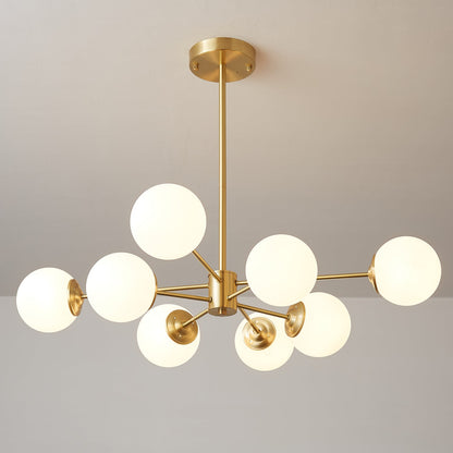 Elysium Crystal Chandelier - Dimmable LED Light, Elegant Design