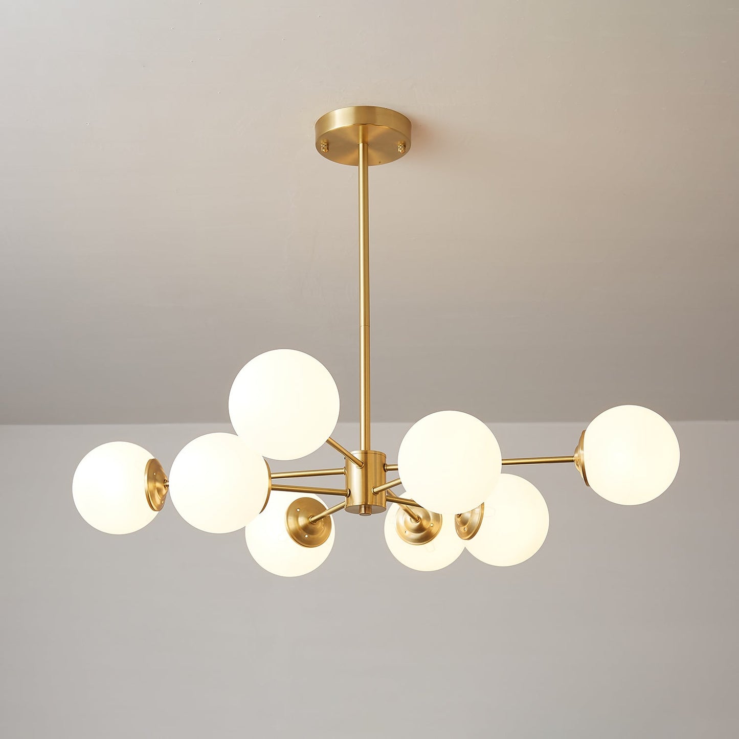 Elysium Crystal Chandelier - Dimmable LED Light, Elegant Design