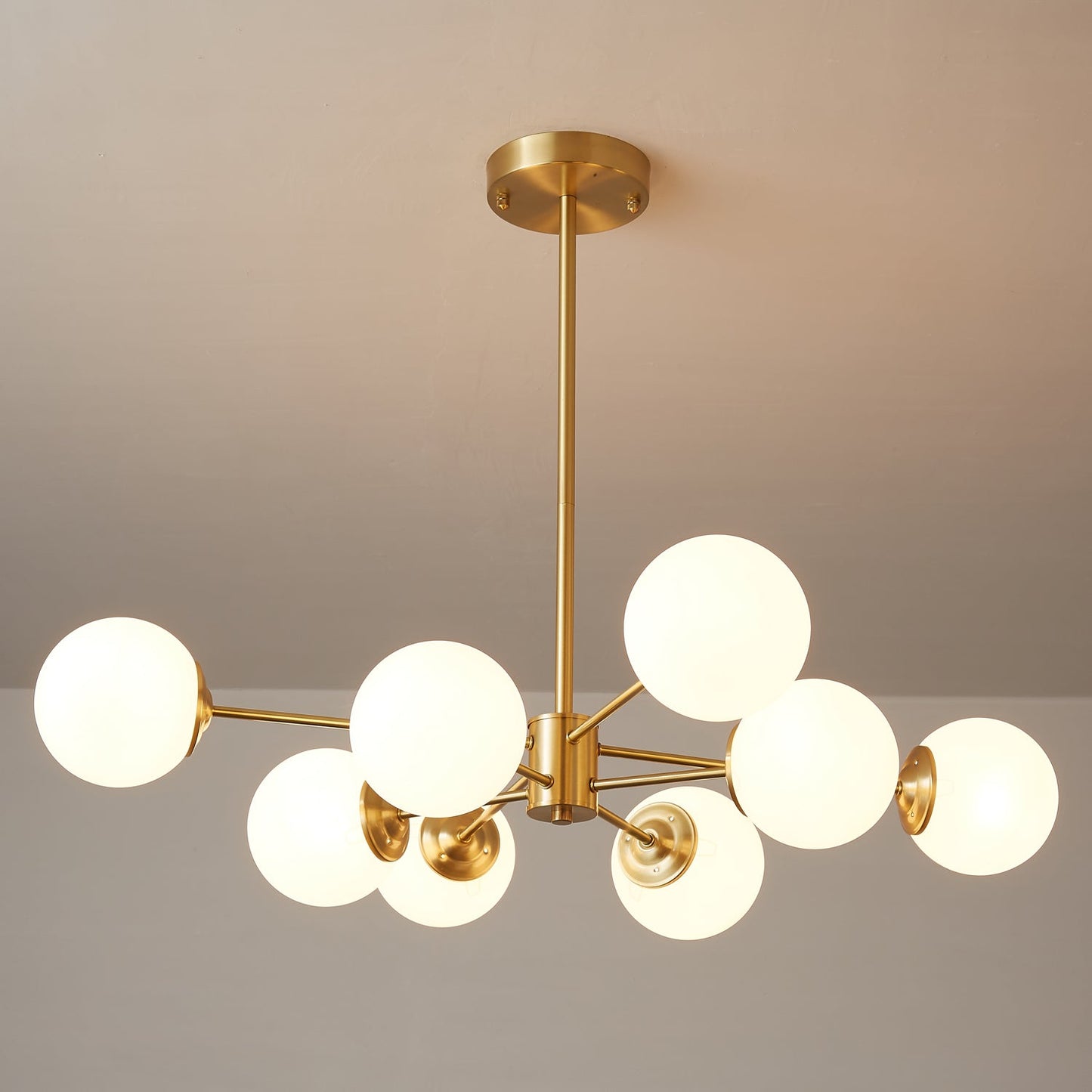 Elysium Crystal Chandelier - Dimmable LED Light, Elegant Design