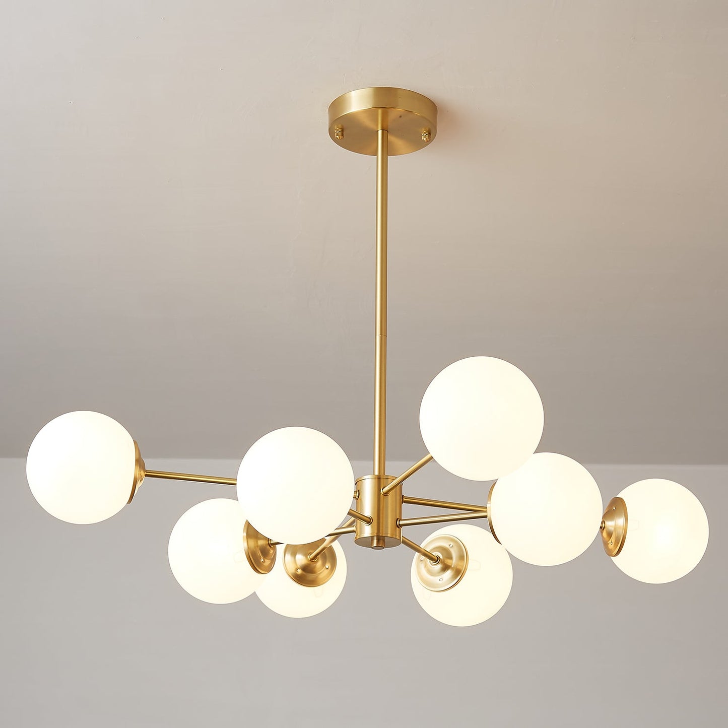 Elysium Crystal Chandelier - Dimmable LED Light, Elegant Design
