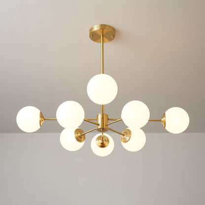 Elysium Crystal Chandelier - Dimmable LED Light, Elegant Design