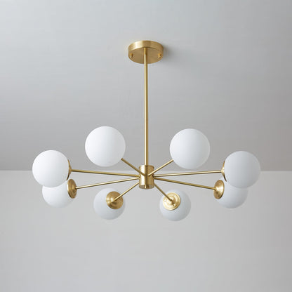 Elysium Crystal Chandelier - Dimmable LED Light, Elegant Design