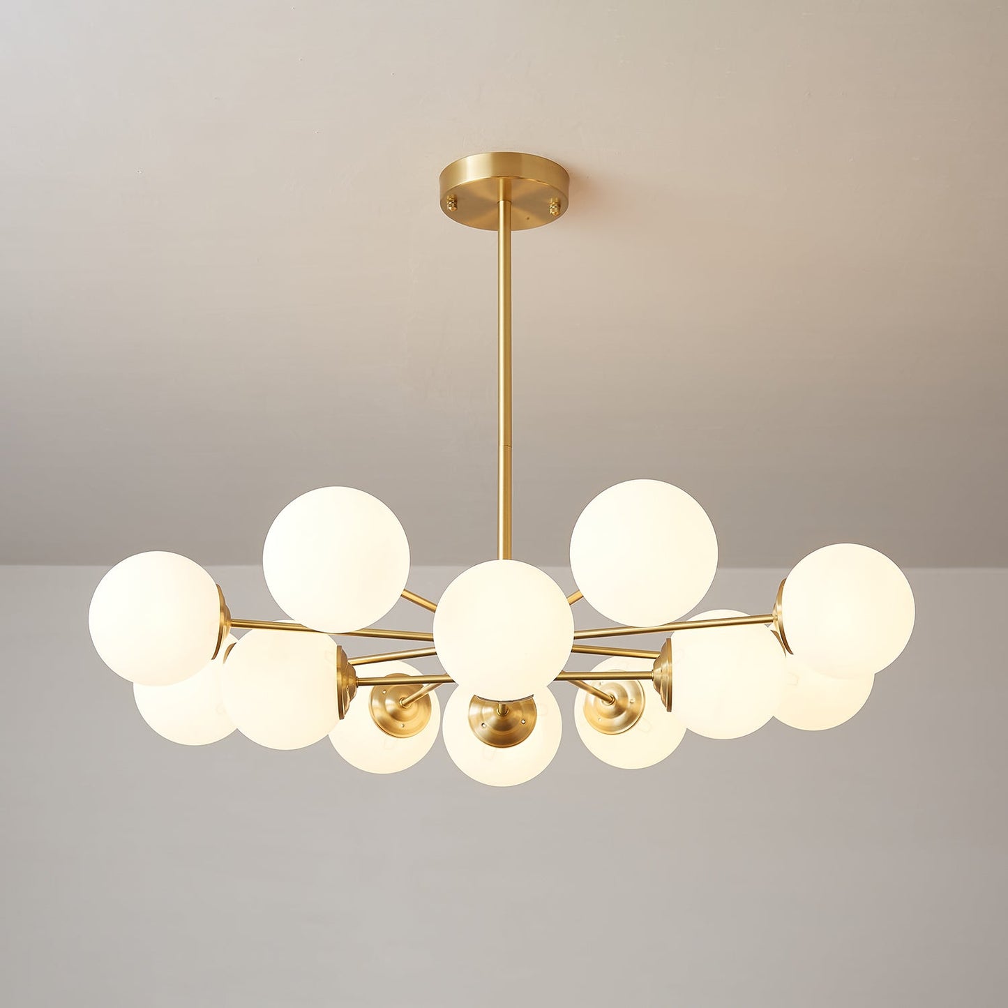 Elysium Crystal Chandelier - Dimmable LED Light, Elegant Design