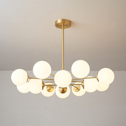 Elysium Crystal Chandelier - Dimmable LED Light, Elegant Design