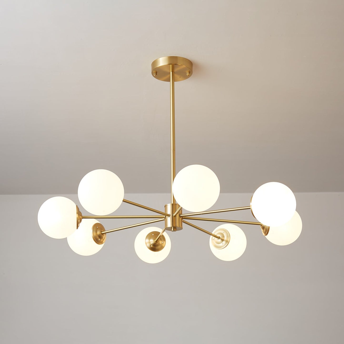 Elysium Crystal Chandelier - Dimmable LED Light, Elegant Design