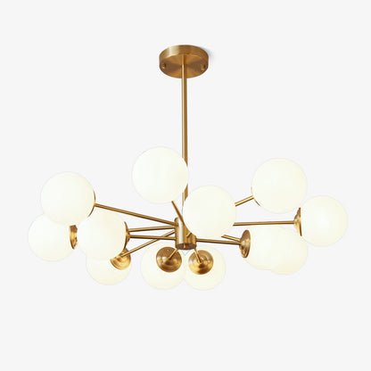 Elysium Crystal Chandelier - Dimmable LED Light, Elegant Design