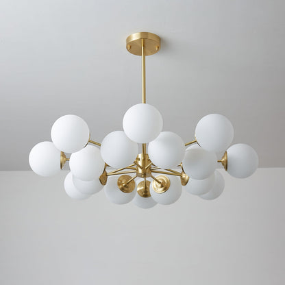 Elysium Crystal Chandelier - Dimmable LED Light, Elegant Design