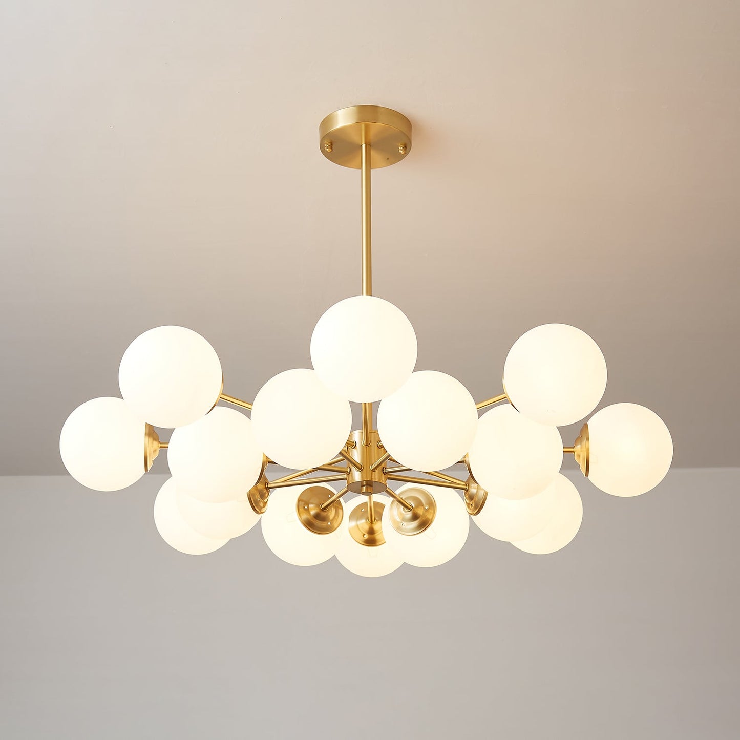 Elysium Crystal Chandelier - Dimmable LED Light, Elegant Design