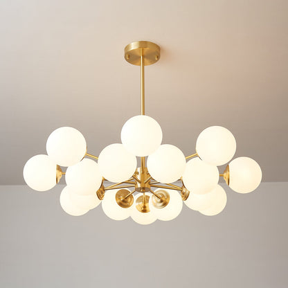 Elysium Crystal Chandelier - Dimmable LED Light, Elegant Design
