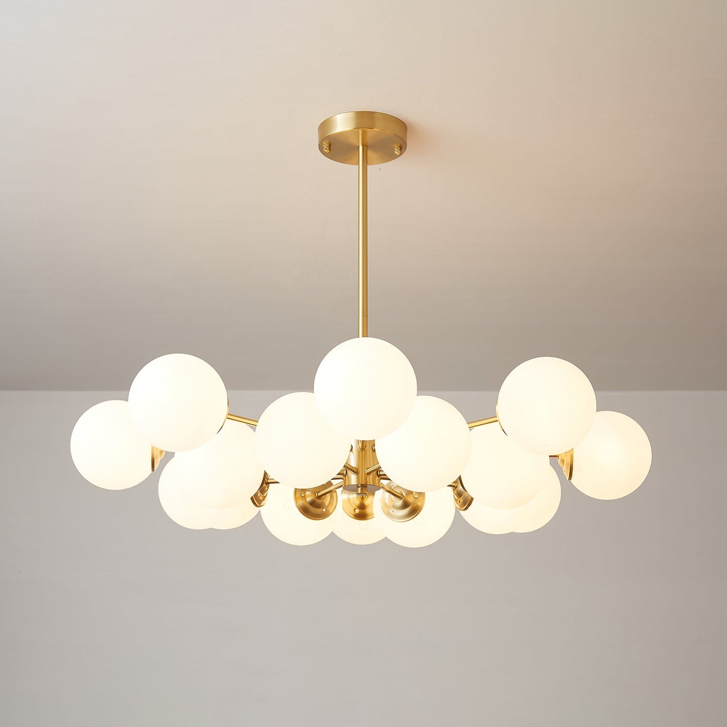 Elysium Crystal Chandelier - Dimmable LED Light, Elegant Design