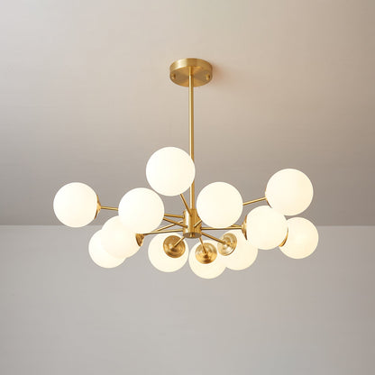 Elysium Crystal Chandelier - Dimmable LED Light, Elegant Design
