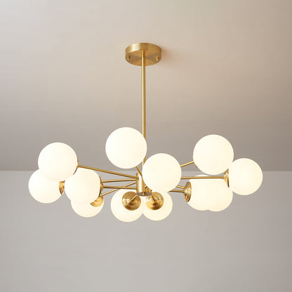 Elysium Crystal Chandelier - Dimmable LED Light, Elegant Design