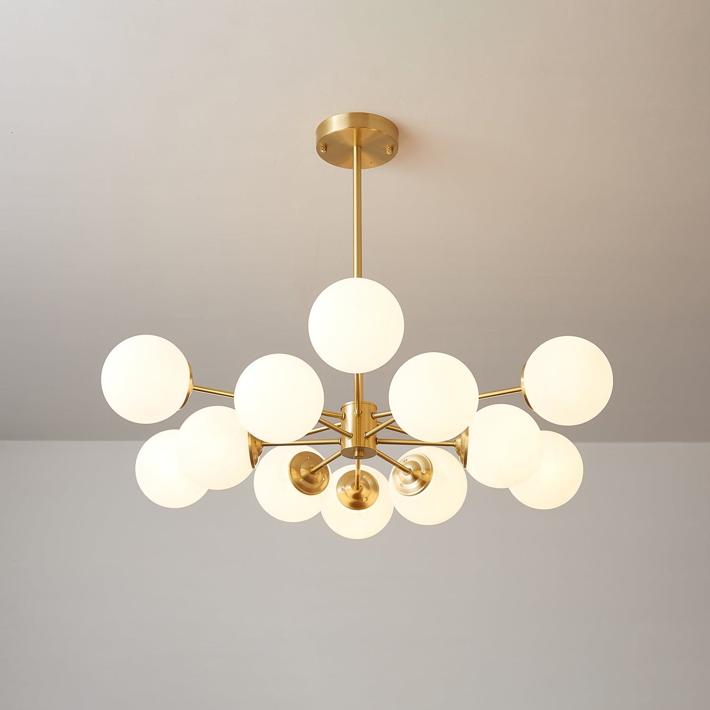 Elysium Crystal Chandelier - Dimmable LED Light, Elegant Design