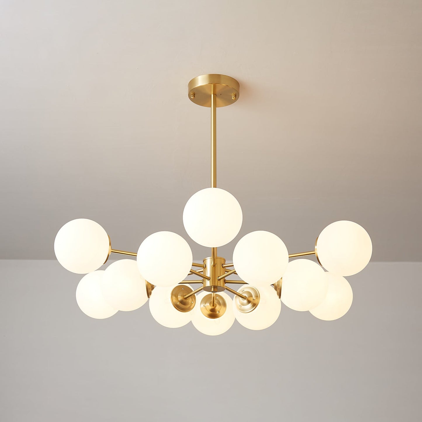 Elysium Crystal Chandelier - Dimmable LED Light, Elegant Design