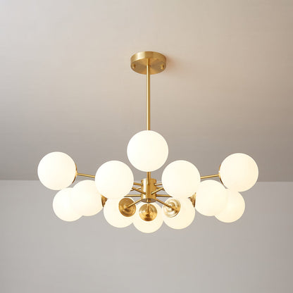 Elysium Crystal Chandelier - Dimmable LED Light, Elegant Design