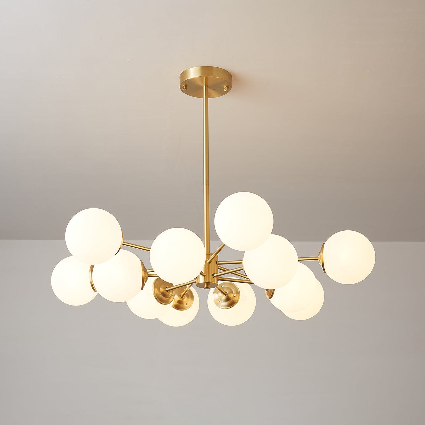 Elysium Crystal Chandelier - Dimmable LED Light, Elegant Design